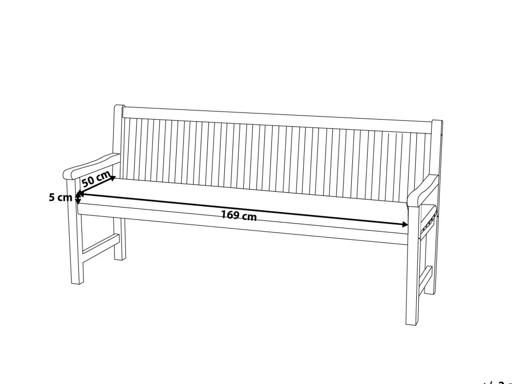 Tekstiilit<Beliani Pehmustetyyny Puutarhatuoliin Terrakotta Vivara