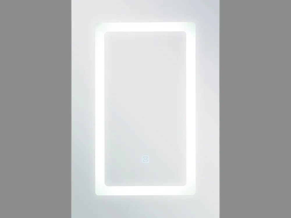 Hot Beliani Peilikaappi Led-Valo Valkoinen 40 X 60 Cm Condor