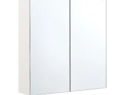 Säilytys<Beliani Peilikaappi Valkoinen 60 X 60 Cm Navarra