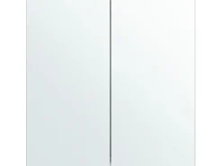 Säilytys<Beliani Peilikaappi Valkoinen 60 X 60 Cm Navarra