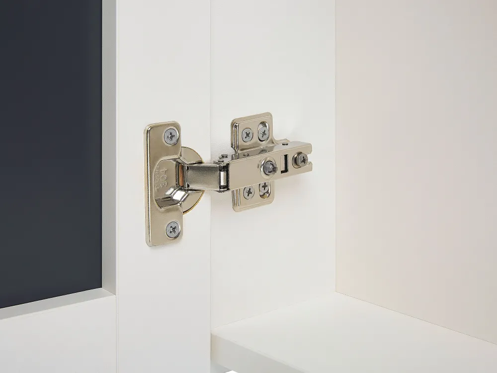 Säilytys<Beliani Peilikaappi Valkoinen 60 X 60 Cm Navarra