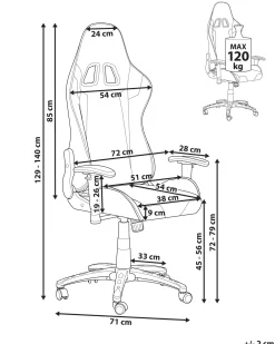 Store Beliani Pelituoli Keinonahka Musta/Hopea Knight