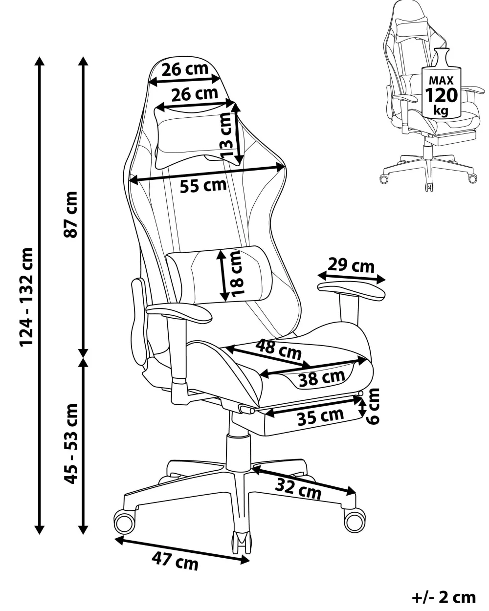 Store Beliani Pelituoli Keinonahka Musta/Punainen Victory