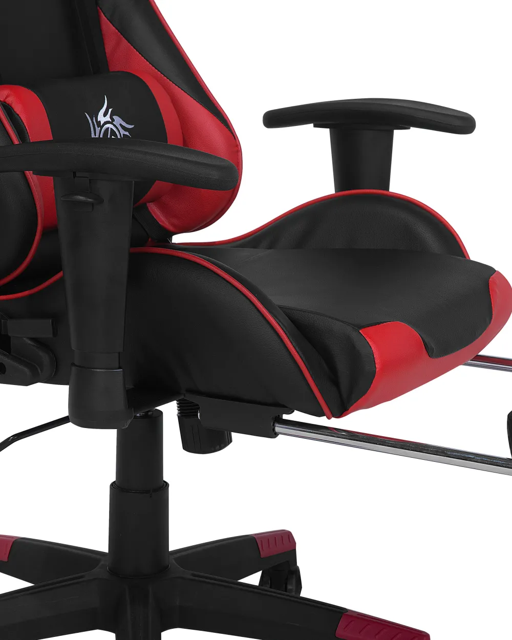 Store Beliani Pelituoli Keinonahka Musta/Punainen Victory