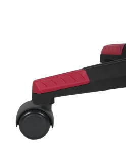 Store Beliani Pelituoli Keinonahka Musta/Punainen Victory