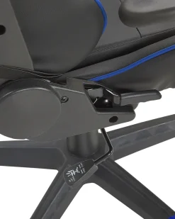 Shop Beliani Pelituoli Keinonahka Musta/Sininen Victory