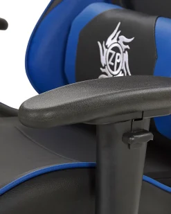 Shop Beliani Pelituoli Keinonahka Musta/Sininen Victory