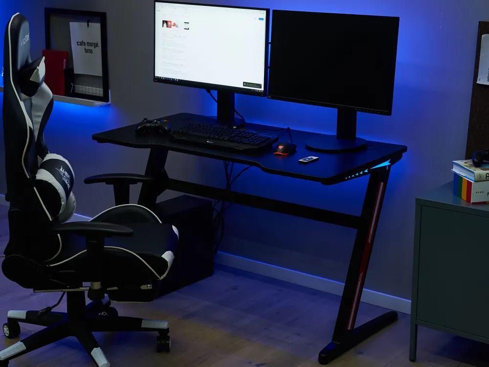 Lastenhuone<Beliani Pelituoli Keinonahka Musta/Valkoinen Victory