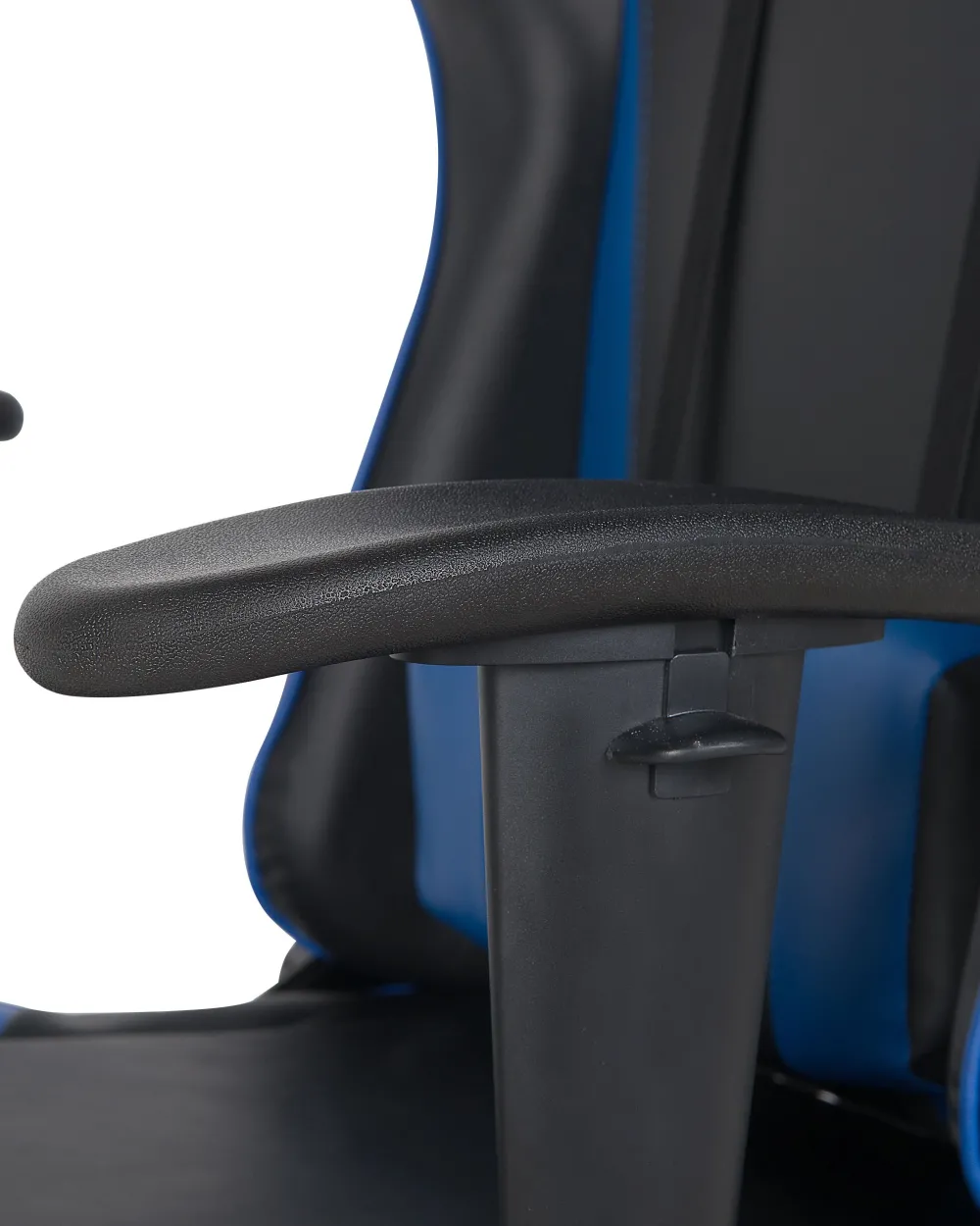 Store Beliani Pelituoli Keinonahka Musta/Tummansininen Gamer