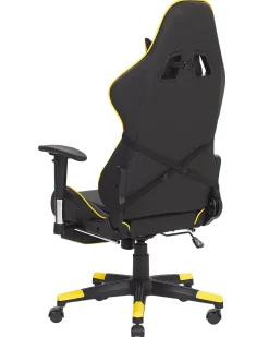 Online Beliani Pelituoli Keinonahka Musta/Keltainen Victory