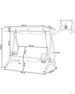 Shop Beliani Pihakeinu Tummanharmaa Temple