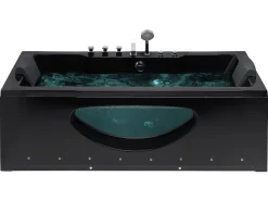 Kylpy- & Poreammeet<Beliani Poreamme Led-Valot Musta 170 X 80 Cm Hawes