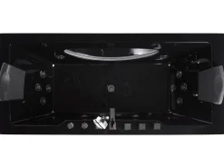 Kylpy- & Poreammeet<Beliani Poreamme Led-Valot Musta 170 X 80 Cm Hawes