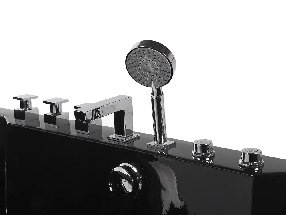 Kylpy- & Poreammeet<Beliani Poreamme Led-Valot Musta 170 X 80 Cm Hawes