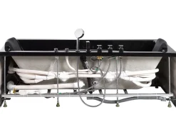 Kylpy- & Poreammeet<Beliani Poreamme Led-Valot Musta 170 X 80 Cm Hawes