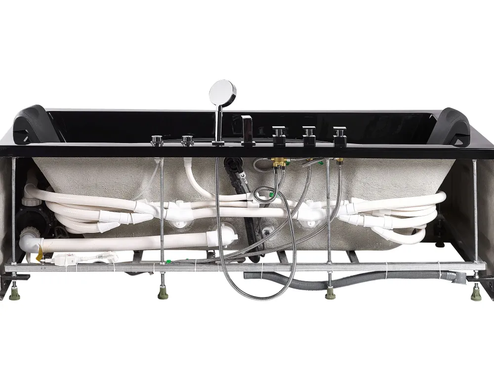 Kylpy- & Poreammeet<Beliani Poreamme Led-Valot Musta 170 X 80 Cm Hawes