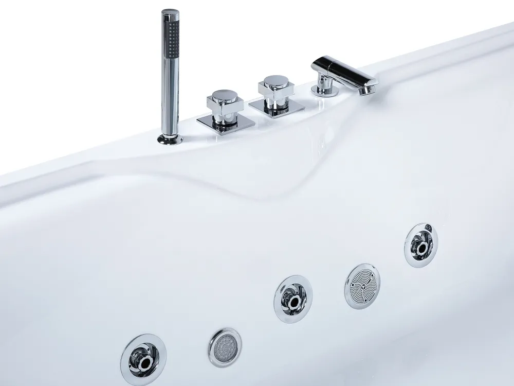 Kylpy- & Poreammeet<Beliani Poreamme Led-Valot Valkoinen 180 X 90 Cm Marquis