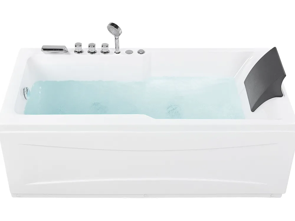 Kylpy- & Poreammeet<Beliani Poreamme Oikeak. Led-Valot Valkoinen 169 X 81 Cm Artemisa