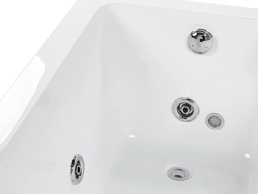 Kylpy- & Poreammeet<Beliani Poreamme Oikeak. Led-Valot Valkoinen 169 X 81 Cm Artemisa