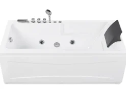 Kylpy- & Poreammeet<Beliani Poreamme Oikeak. Led-Valot Valkoinen 169 X 81 Cm Artemisa