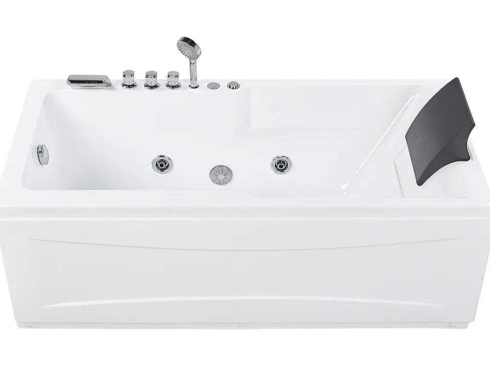 Kylpy- & Poreammeet<Beliani Poreamme Oikeak. Led-Valot Valkoinen 169 X 81 Cm Artemisa