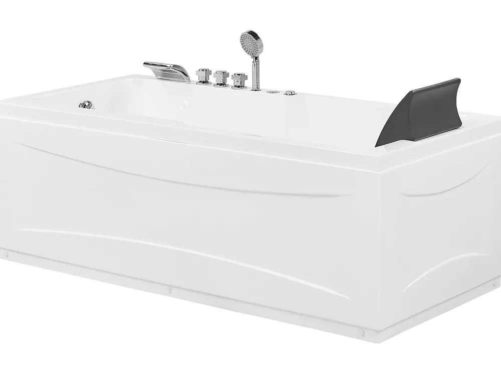 Kylpy- & Poreammeet<Beliani Poreamme Oikeak. Led-Valot Valkoinen 169 X 81 Cm Artemisa