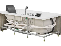 Kylpy- & Poreammeet<Beliani Poreamme Oikeak. Led-Valot Valkoinen 169 X 81 Cm Artemisa