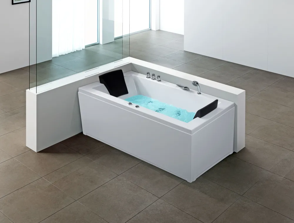 Kylpy- & Poreammeet<Beliani Poreamme Oikeak. Led-Valot Valkoinen 183 X 90 Cm Varadero