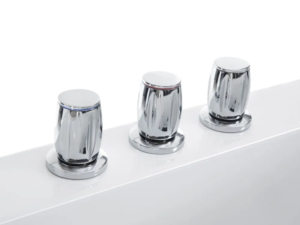 Kylpy- & Poreammeet<Beliani Poreamme Oikeak. Led-Valot Valkoinen 183 X 90 Cm Varadero