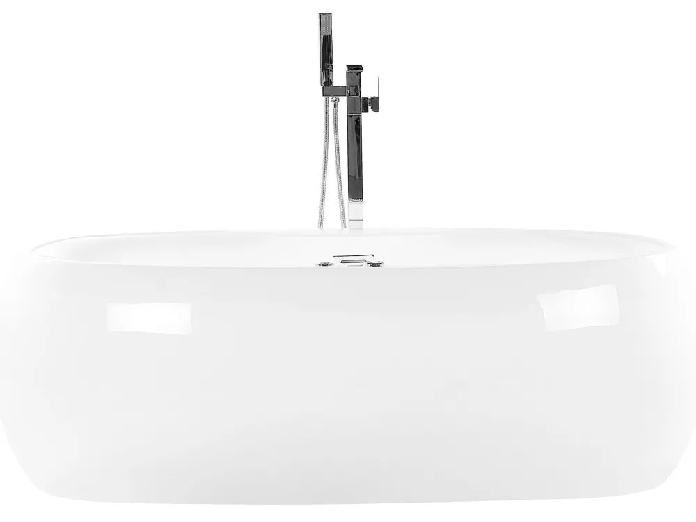 Kylpy- & Poreammeet<Beliani Poreamme Vapaasti Seisova Led-Valot Valkoinen 180 X 100 Cm Mustique