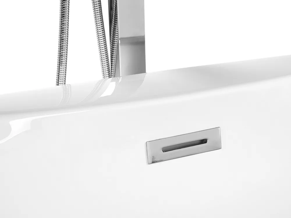 Kylpy- & Poreammeet<Beliani Poreamme Vapaasti Seisova Led-Valot Valkoinen 180 X 100 Cm Mustique