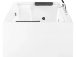 Kylpy- & Poreammeet<Beliani Poreamme Vapaasti Seisova Valkoinen 180 X 110 Cm Saona