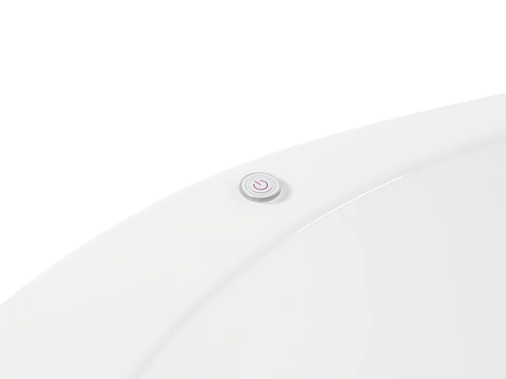 Kylpy- & Poreammeet<Beliani Poreamme Vapaasti Seisova Led-Valot Musta 170 X 80 Cm Nevis Iii