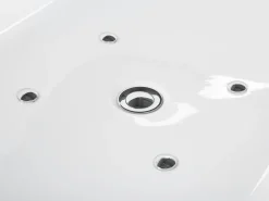 Kylpy- & Poreammeet<Beliani Poreamme Vapaasti Seisova Led-Valot Valkoinen 170 X 80 Cm Nevis