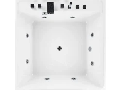 Kylpy- & Poreammeet<Beliani Poreamme Vapaasti Seisova Valkoinen 130 X 130 Cm Tahua