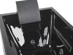 New Beliani Poreamme Vasenk. Led-Valot Musta 169 X 81 Cm Artemisa