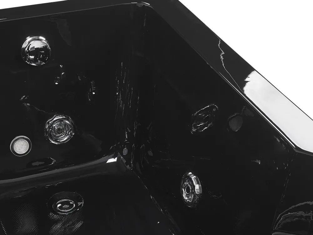 New Beliani Poreamme Vasenk. Led-Valot Musta 169 X 81 Cm Artemisa