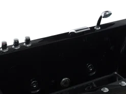 Kylpy- & Poreammeet<Beliani Poreamme Vasenk. Led-Valot Musta 183 X 90 Cm Varadero