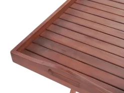 Ulkokalusteet<Beliani Poyta Ja 2 Tuolia Luonnonvalkoisilla Tyynyilla Toscana