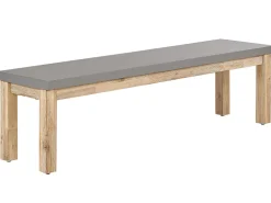 Sale Beliani Poytaryhma 6-Istuttava - Poyta Ja 2 Penkkia Harmaa Ostuni