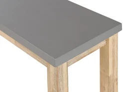 Sale Beliani Poytaryhma 6-Istuttava - Poyta Ja 2 Penkkia Harmaa Ostuni