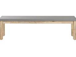 Sale Beliani Poytaryhma 6-Istuttava - Poyta Ja 2 Penkkia Harmaa Ostuni