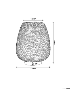 New Beliani Poytavalaisin Bambu Vaalea Puu Bomu