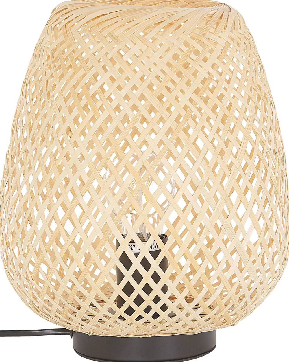 New Beliani Poytavalaisin Bambu Vaalea Puu Bomu