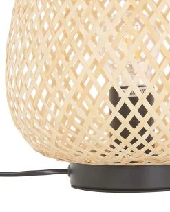 New Beliani Poytavalaisin Bambu Vaalea Puu Bomu