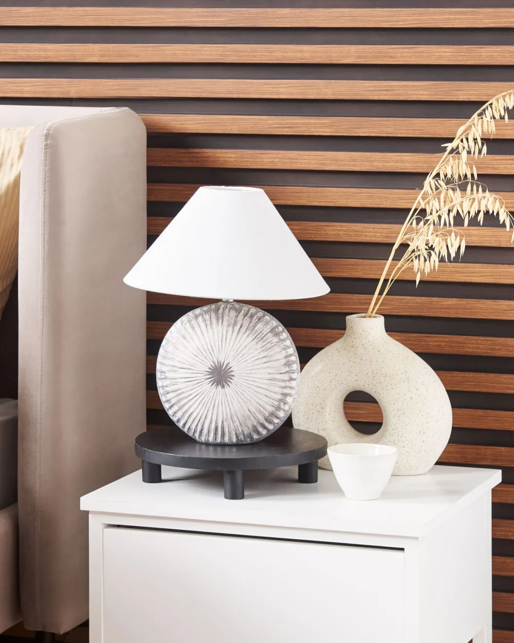 Valaisimet<Beliani Poytavalaisin Keraaminen Kartio Harmaa Yuna