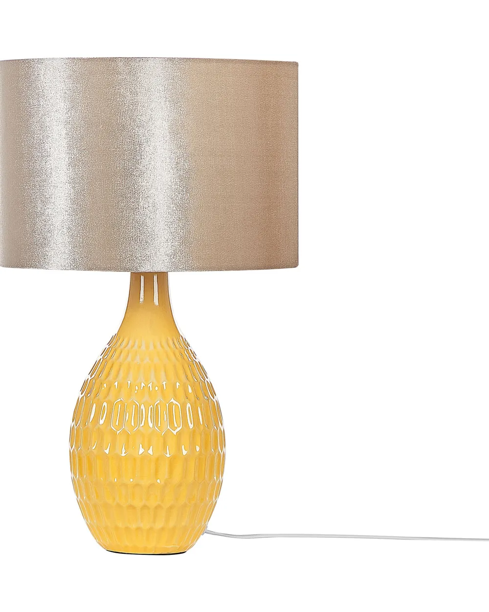 New Beliani Poytavalaisin Keraaminen Keltainen Haddas