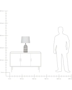 Fashion Beliani Poytavalaisin Keraaminen Harmaa Georgina