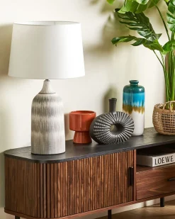 Fashion Beliani Poytavalaisin Keraaminen Harmaa Georgina