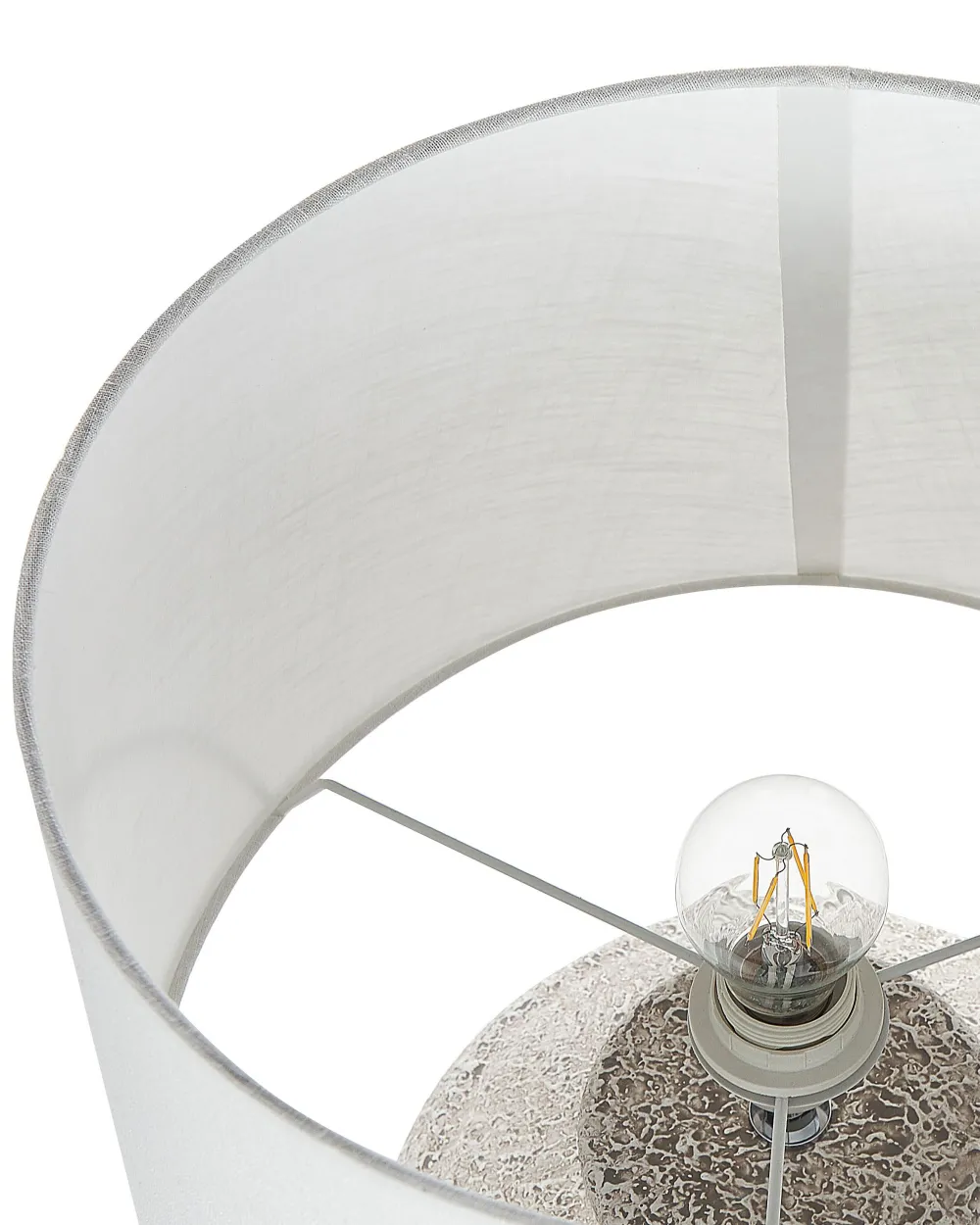 Valaisimet<Beliani Poytavalaisin Keraaminen Kermanvalkoinen Caine